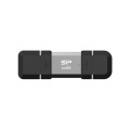 Pendrive Silicon Power Mobile - C51 3.2, 64 Gt, musta