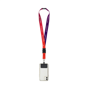 Logotrade liikelahja mainoslahja kuva: Lanyard Promo Complete Sublimatie RPET 2 cm ja Patch