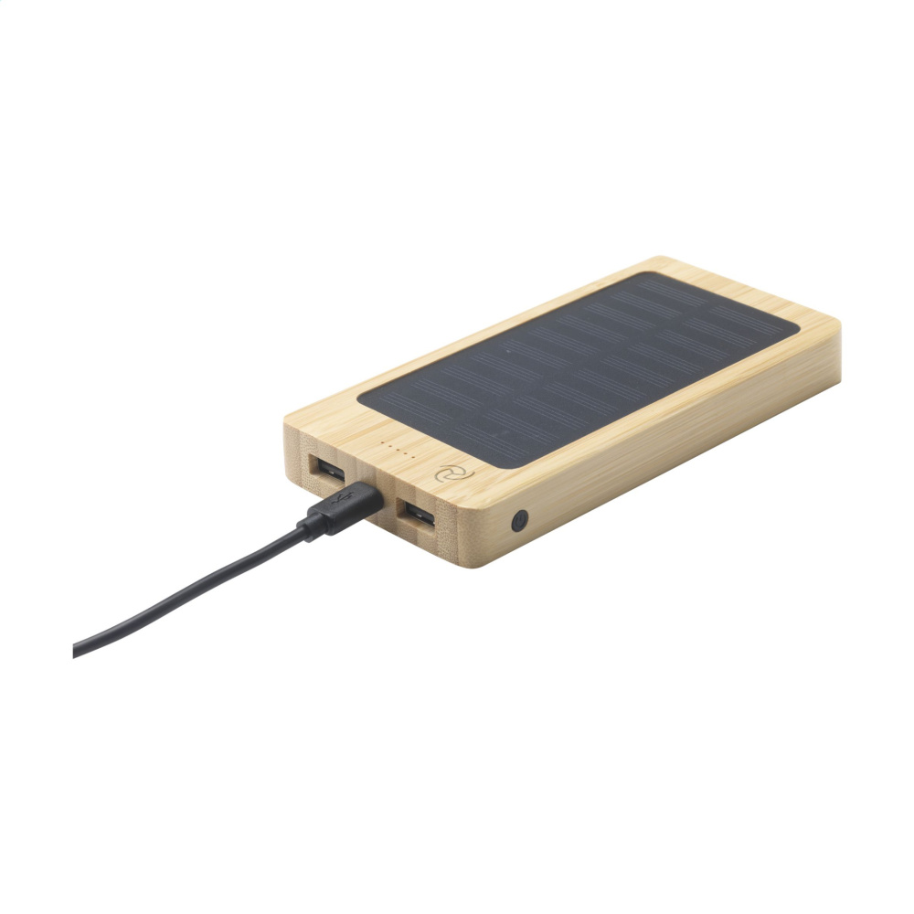 Logotrade mainostuote tuotekuva: Solar Powerbank 8000+ langaton laturi