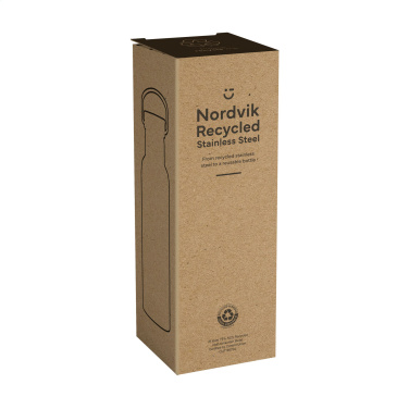 Logo trade mainoslahja ja liikelahja tuotekuva: Nordvik RCS Recycled Steel 500 ml juomapullo