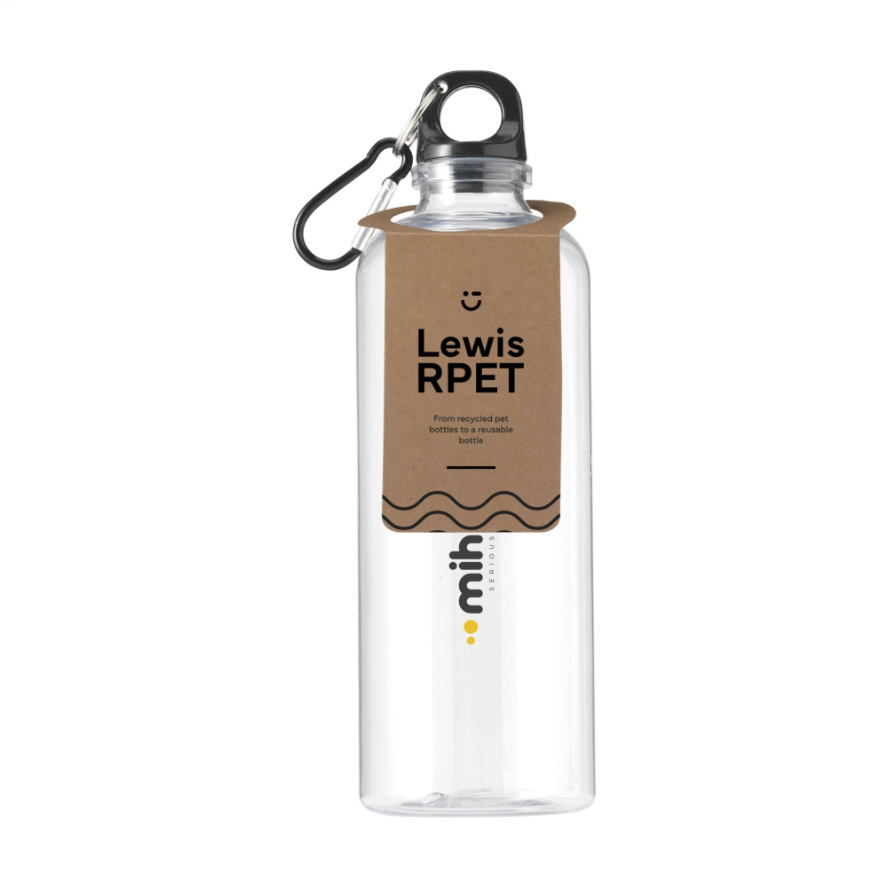 Logo trade mainoslahja kuva: Lewis GRS RPET Bottle 630 ml vesipullo