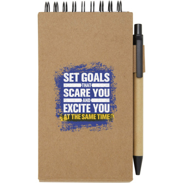 Logo trade mainoslahjat ja liikelahjat kuva: Flipper tarralappulehtiö kuulakärkikynällä