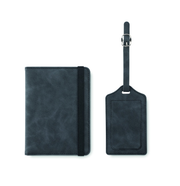 Logo trade liikelahjat mainoslahjat kuva: Passinkannet ja matkalaukku tagi