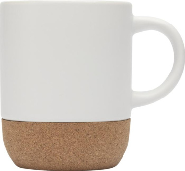 Logotrade liikelahja tuotekuva: Billie 300 ml:n keraaminen muki korkkiyksityiskohdilla ja mattapinnalla