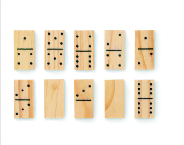 Logo trade mainoslahja ja liikelahja tuotekuva: Domino- ja korttisetti