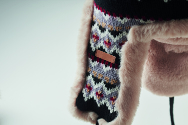 Logotrade liikelahjat mainoslahjat tuotekuva: Neulottu pipo korvaläpällä