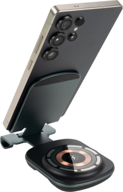 Logo trade mainoslahja kuva: Puhelinteline langattomalla laturilla