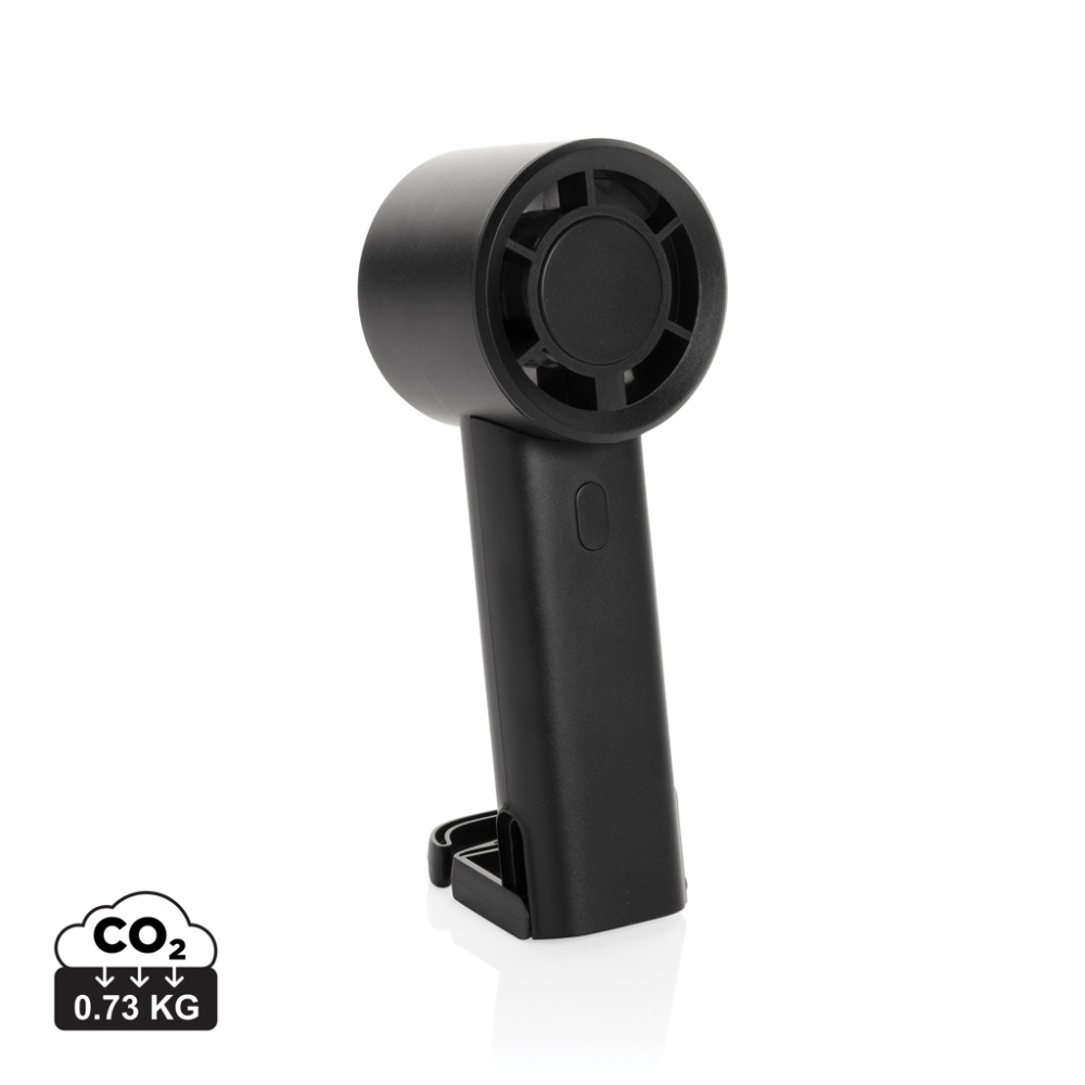 Logotrade mainostuote tuotekuva: Twist RCS -kierrätysmuovinen ladattava tuuletin