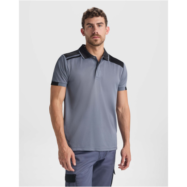 Logotrade mainoslahjat kuva: Samurai antibakteerinen lyhythihainen unisex-poolopaita 160 g/m2