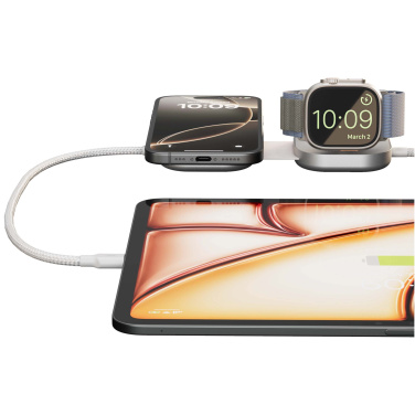 Logotrade mainoslahja ja liikelahja kuva: Zens Pro 3 140 W:n USB-C 3-in-1 -latauskaapeli