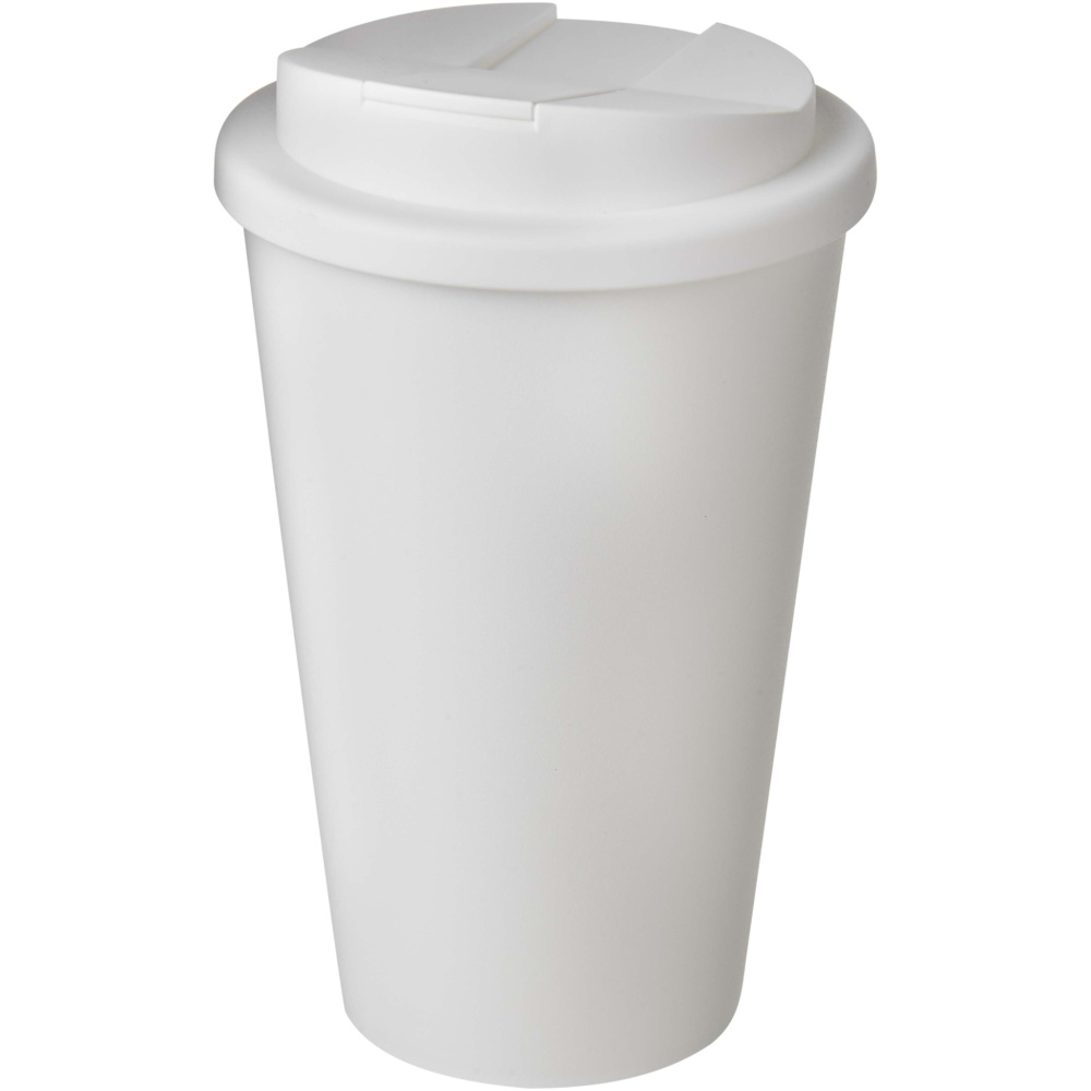 Logotrade mainostuote tuotekuva: Americano® POP 350 ml eristetty muki, jossa on läikkymissuojattu kansi