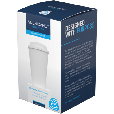 Logo trade mainoslahjat ja liikelahjat kuva: Americano® POP 350 ml eristetty muki, jossa on läikkymissuojattu kansi