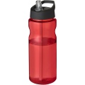 H2O Active® Base 650 ml sportinis buteliukas su snapeliu su dangteliu, Raudona / vientisa juoda