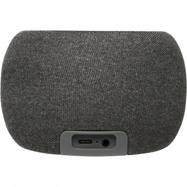 : Ecofiber bambuko/RPET Bluetooth® garsiakalbis ir belaidžio įkrovimo padėklas