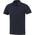 Smaragdinis trumpomis rankovėmis unisex Aware™ perdirbtas polo, Navy