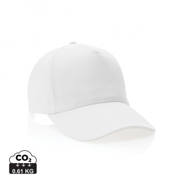 Logotrade dovana nuotrauka: Impact 5-panel 280gr Perdirbtos medvilnės kepuraitė su AWARE™ žymekliu