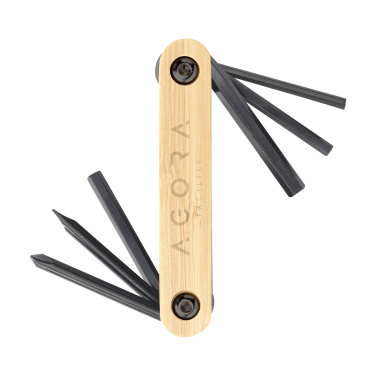 Logotrade verslo dovanos nuotrauka: Bamboo Black Tool daugiafunkcis įrankis