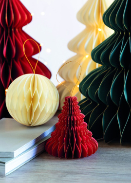 Logotrade firminės dovanos nuotrauka: Kalėdinių eglučių pakabukas iš popieriaus