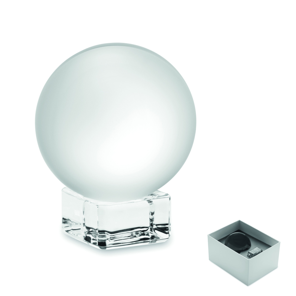 Logotrade reklaminės dovanos nuotrauka: Stiklinis apvalus apdovanojimas