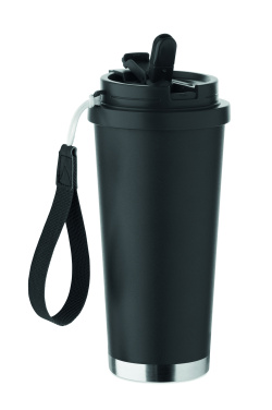 Logotrade dovana nuotrauka: Dvigubos sienelės stiklinė 500 ml