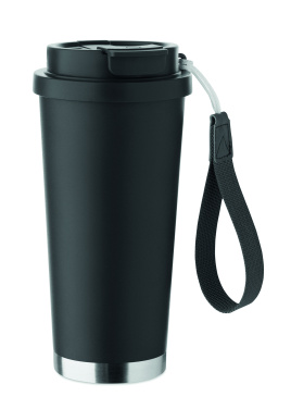 Logotrade reklaminės dovanos nuotrauka: Dvigubos sienelės stiklinė 500 ml