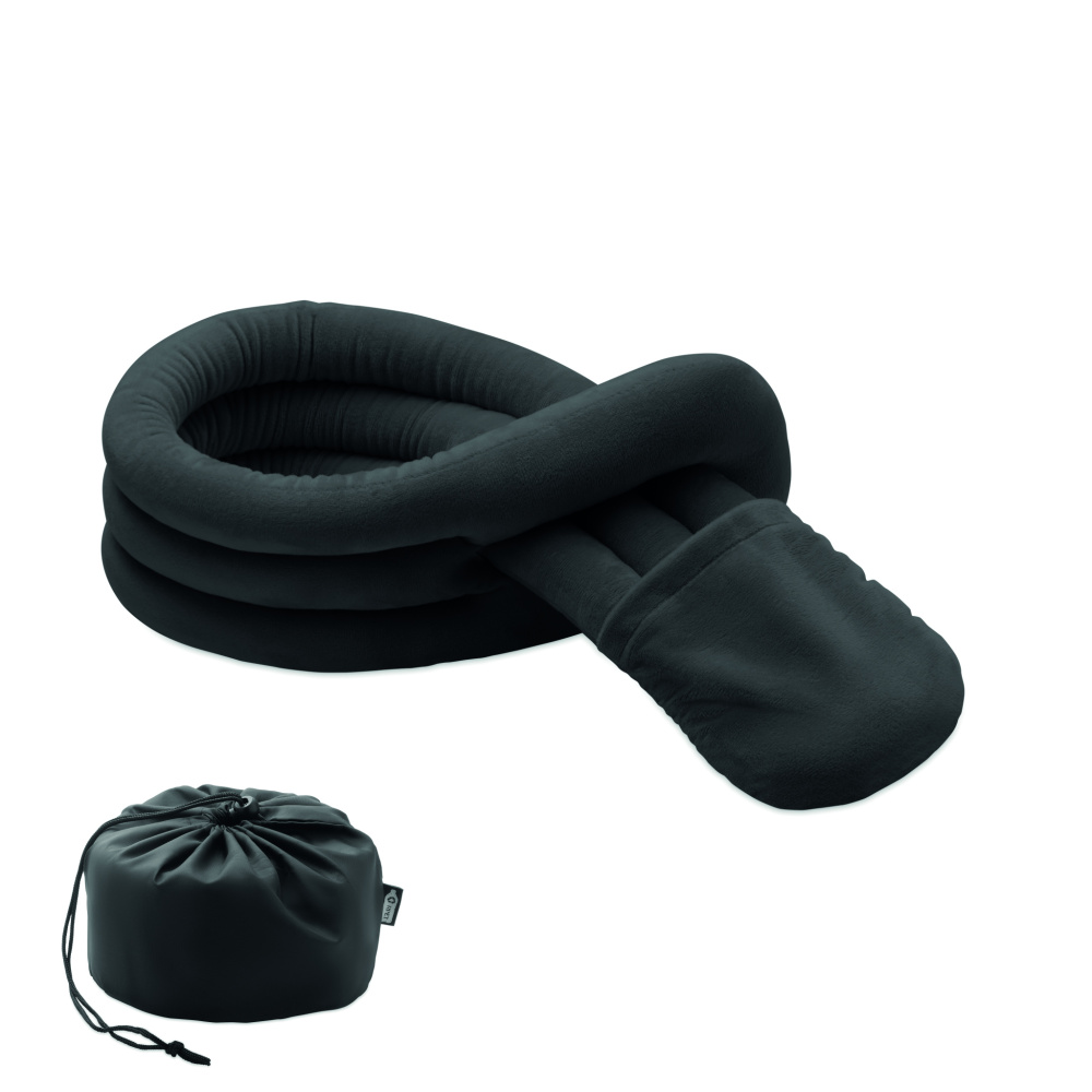Logotrade reklaminės dovanos nuotrauka: Sulankstoma susukama kelioninė pagalvė
