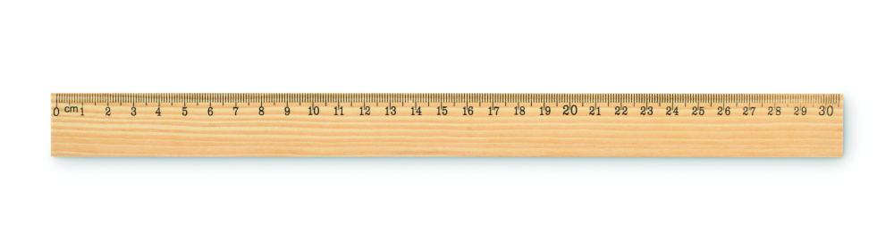 Logotrade verslo dovanos nuotrauka: Medinė liniuotė 30 cm