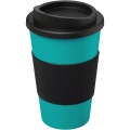 Americano® 350 ml izolēta bļodiņa ar rokturi, Aqua blue / Solid black