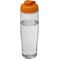 H2O Active® Tempo 700 ml sporta pudele ar pārslēdzamu vāku, Caurspīdīgs / oranžs