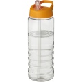 H2O Active® Treble 750 ml snīpi ar vāku sporta pudele, Caurspīdīgs / oranžs