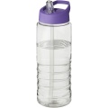 H2O Active® Treble 750 ml snīpi ar vāku sporta pudele, Caurspīdīgs / violets