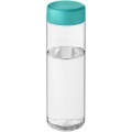 H2O Active® Vibe 850 ml ūdens pudele ar skrūvējamu vāciņu, Caurspīdīgs / Aqua zils