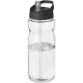 H2O Active® Base Tritan™ 650 ml sporta pudele ar vāku, Caurspīdīgs caurspīdīgs / vienkrāsains melns