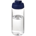 H2O Active® Octave Tritan™ 600 ml sporta pudele ar pārslēdzamu vāku, Caurspīdīgs caurspīdīgs / zils