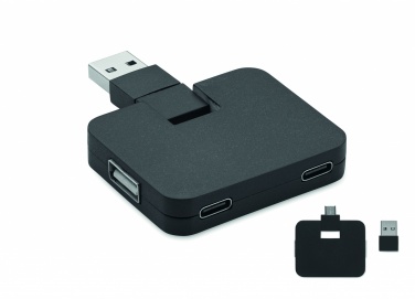 Logotrade Ideja dāvanas foto: 4 portu USB centrmezgls