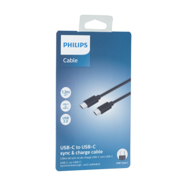 Logotrade Ideja dāvanas foto: Philips kabelis no USB-C uz USB-C