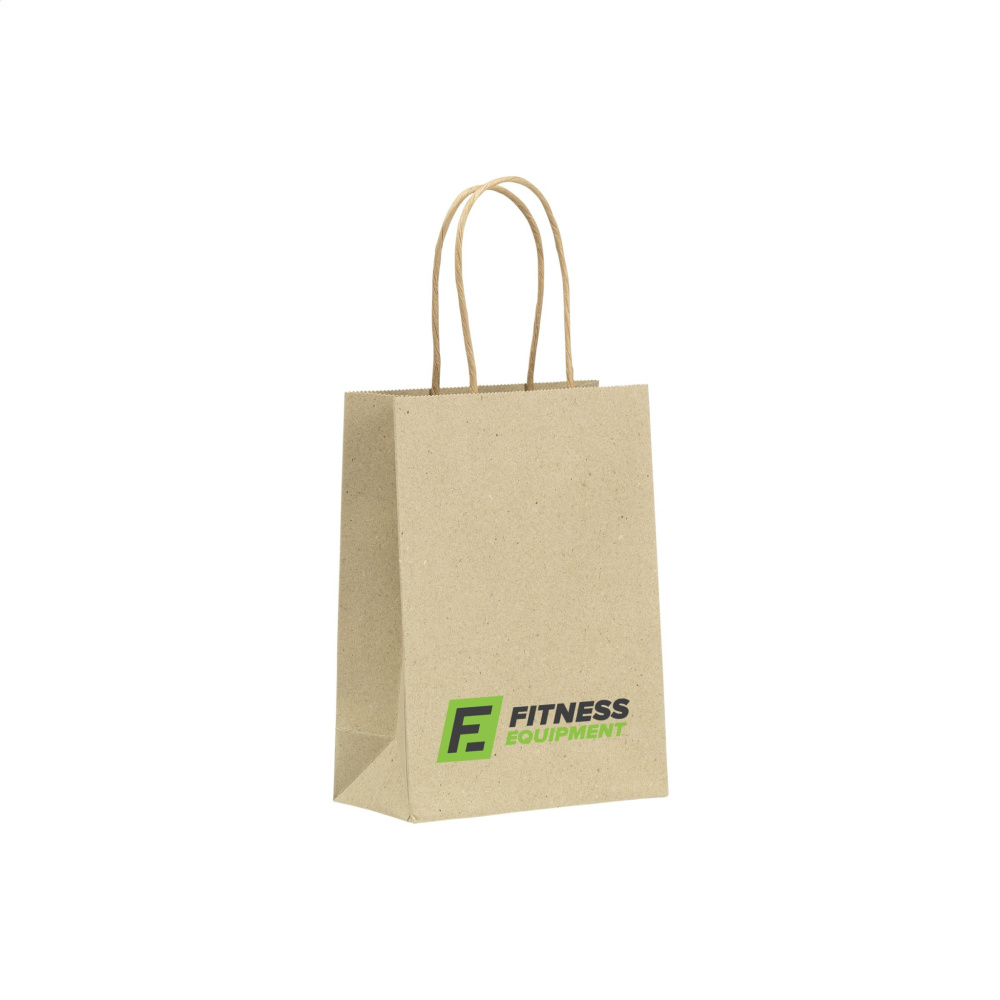 Logotrade biznesa dāvanas foto: Leaf It Bag pārstrādāts zāles papīrs (120 g/m²) S