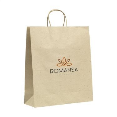 Logotrade biznesa dāvanas foto: Leaf It Bag pārstrādāts zāles papīrs (120 g/m²) XL