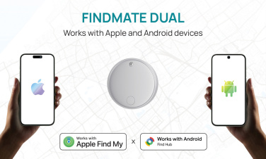 Logotrade korporatīvās dāvanas foto: Findmate Dual RCS pārstrādātas plastmasas priekšmetu meklētājs IPX 5