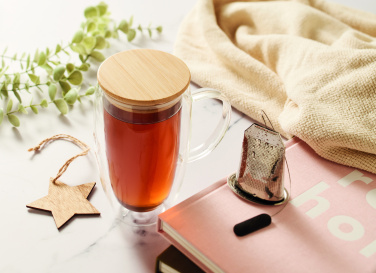 Logotrade dāvanas foto: Divsienu stikla krūze 450ml