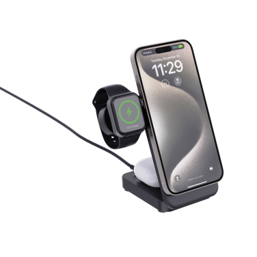 Logotrade korporatīvās dāvanas foto: Urban Vitamin Arcadia RCS plastmasas 15W 3in1 magnētiskais lādētājs