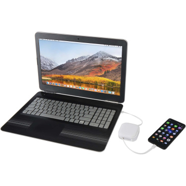 Logotrade korporatīvās dāvanas foto: Gloas 5-in-1 pārstrādāts ievelkams datu sinhronizācijas un 100 W ātrās uzlādes kabelis ar viedtālruņa rīku komplektu