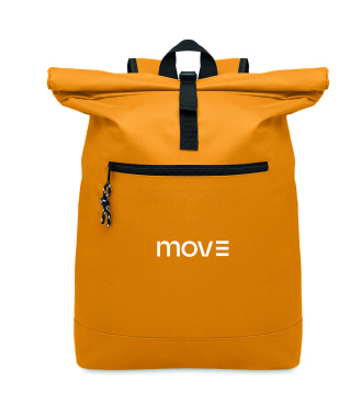 Logotrade dāvanas foto: 600D poliestera rolltop mugursoma