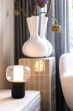 Logotrade logo dāvanas foto: Lux RCS pārstrādātas plastmasas 10W skaļruņa lampa