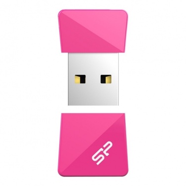 Логотрейд pекламные cувениры картинка: USB flashdrive pink Silicon Power Touch T08 64GB