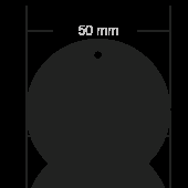 Лого трейд pекламные cувениры фото: Диаметр круга 50 мм рефлектор