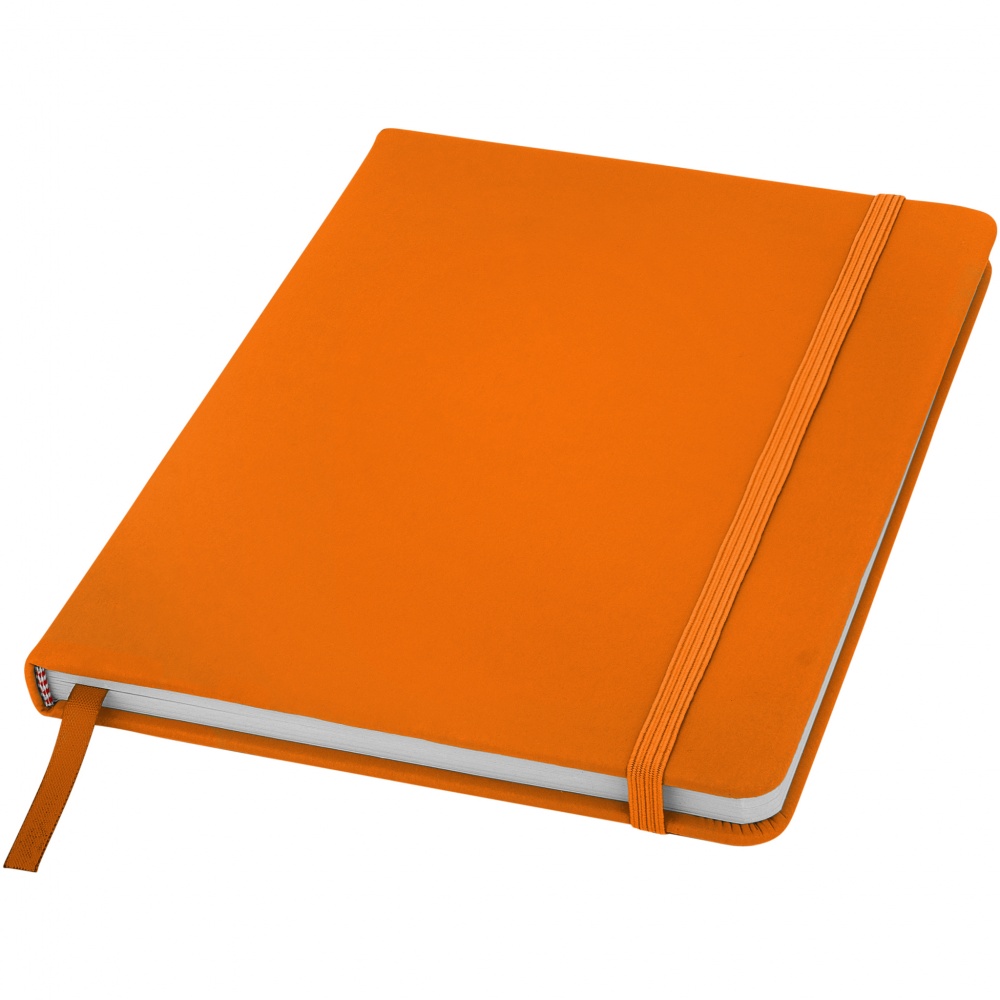 Лого трейд бизнес-подарки фото: Блокнот Spectrum A5, оранжевый
