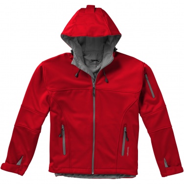 Лого трейд pекламные cувениры фото: Куртка софтшел Match, красный