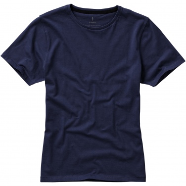 Лого трейд pекламные cувениры фото: Женская футболка с короткими рукавами Nanaimo, темно-синий