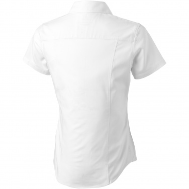 Лого трейд бизнес-подарки фото: Женская рубашка с короткими рукавами Manitoba, белый